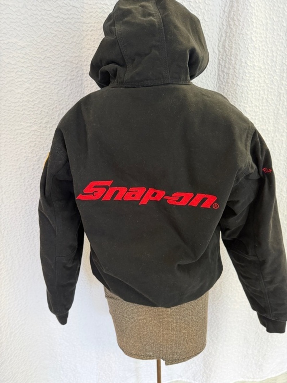 Snap-On Tools Black Hooded Heavy Duty Duck Canvas Work Jacket S